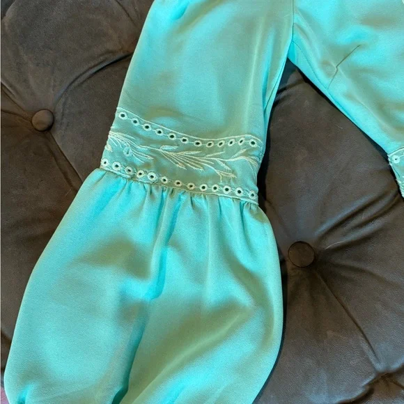 Sugarlips Teal Long Sleeve Dress - Picture 5 of 6